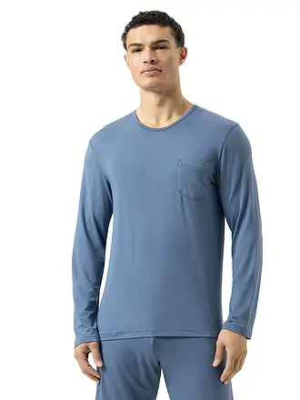 MEY | Pyjama Langarmshirt JEFFERSON yacht blue | dunkelblau
